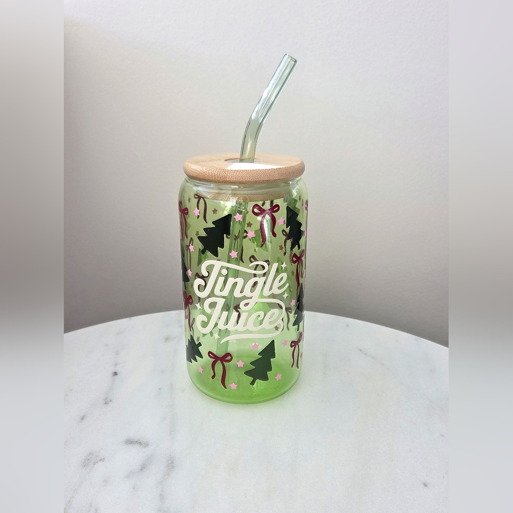 🟣FIRM PRICE🟣 NEW Jingle Juice Libbey 16oz Glass Can